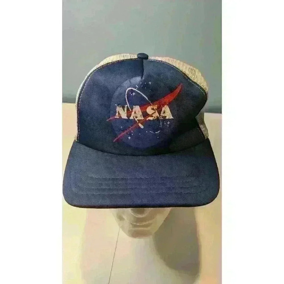 Vintage NASA Trucker Hat Snapback RARE - Picture 12 of 12